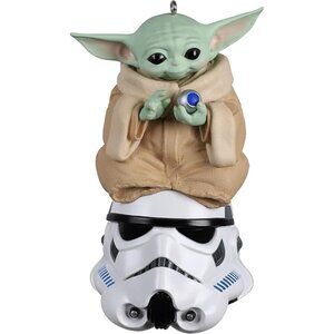 🆕 Mandalorian Child Christmas Ornament Star Wars Multi-Color Artist Stormtroope